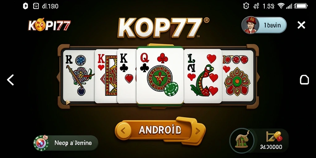 Screenshot gameplay KOPI77 yang menarik dan seru saat bermain domino.