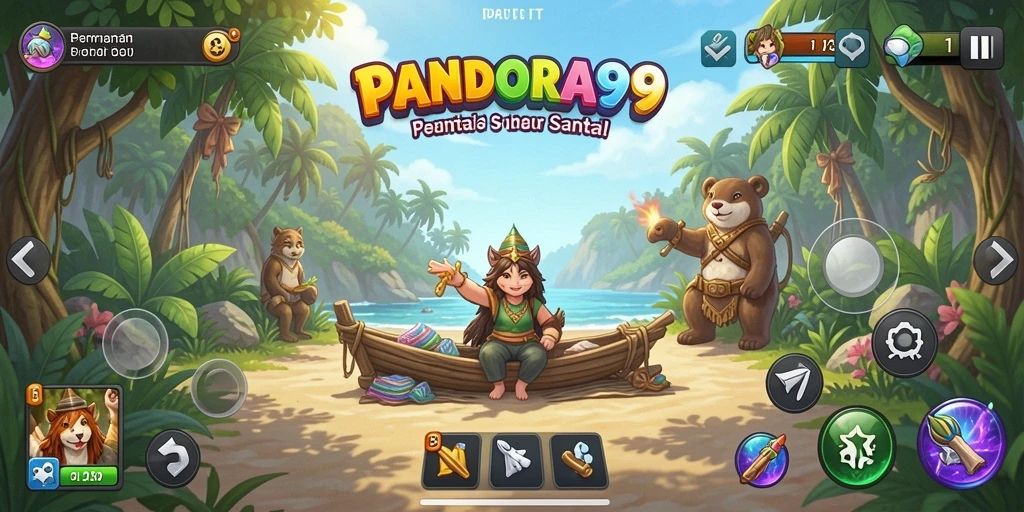 Tampilan gameplay seru dengan tantangan menarik di PANDORA99.