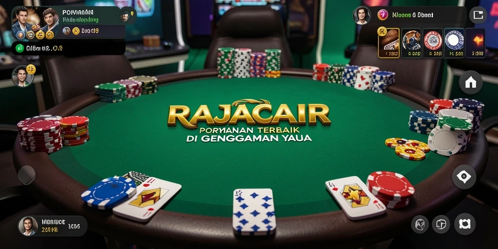 Screenshot RAJACAIR menampilkan momen seru permainan Poker.