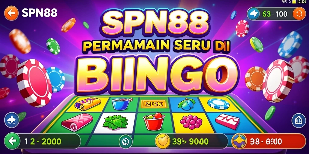 Tampilan gameplay Bingo yang seru dan penuh warna.