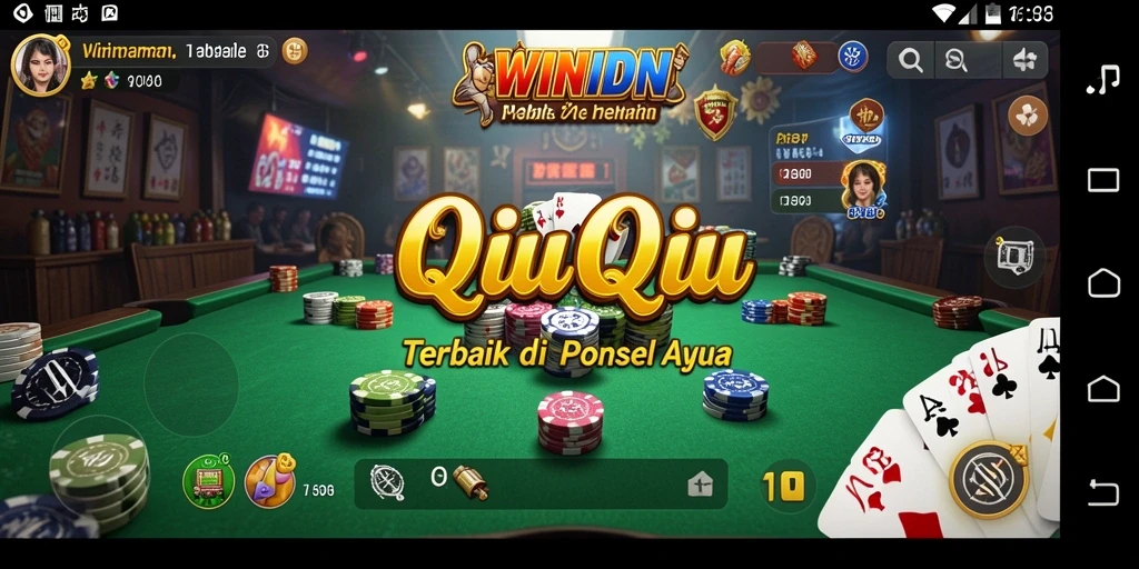 Screenshot dari gameplay menarik WINIDN yang menampilkan aksi QiuQiu.