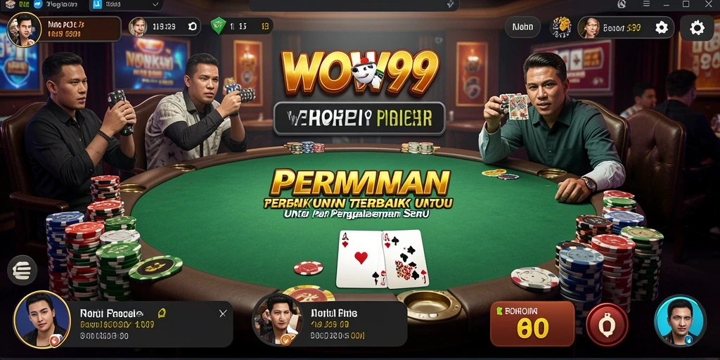 Tampilan gameplay WOW99 yang memukau dalam permainan Poker.