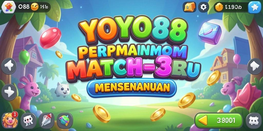 Tampilan gameplay memukau dari YOYO88 dalam aksi Match-3.